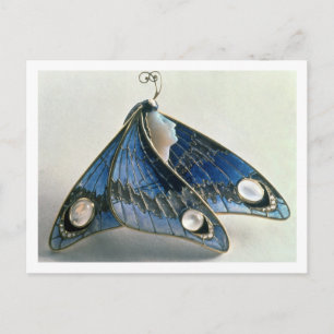 Art Nouveau pendant in the form a butterfly, c.190 Postcard