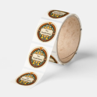 Art Nouveau Personalize Classic Round Sticker