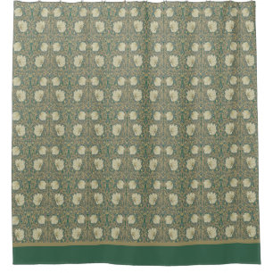 Art Nouveau Pimpernel Flowers Shower Curtain
