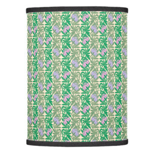 Art Nouveau pink water lilies damask Lamp Shade