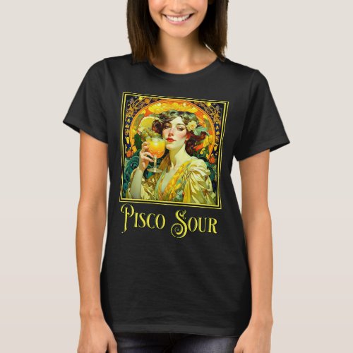 Art Nouveau Pisco Sour T_Shirt