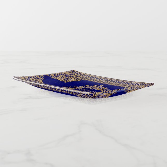 Art Nouveau Poe Trinket Tray (Angled)