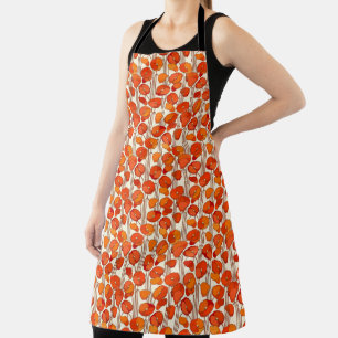 Art Nouveau Poppies Apron