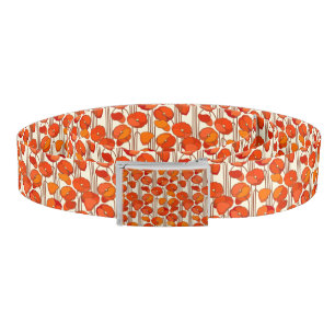 Art Nouveau Poppies Belt