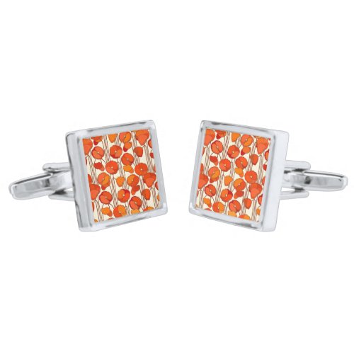 Art Nouveau Poppies Cufflinks