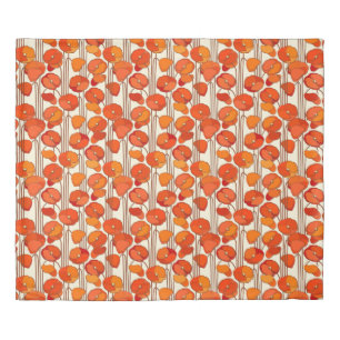 Art Nouveau Poppies Duvet Cover