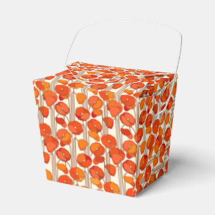 Art Nouveau Poppies Favor Box