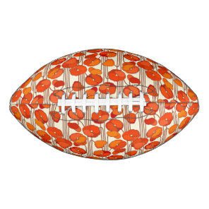Art Nouveau Poppies Football