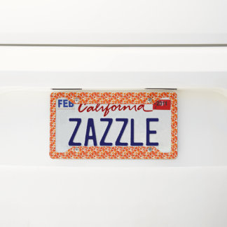Art Nouveau Poppies License Plate Frame