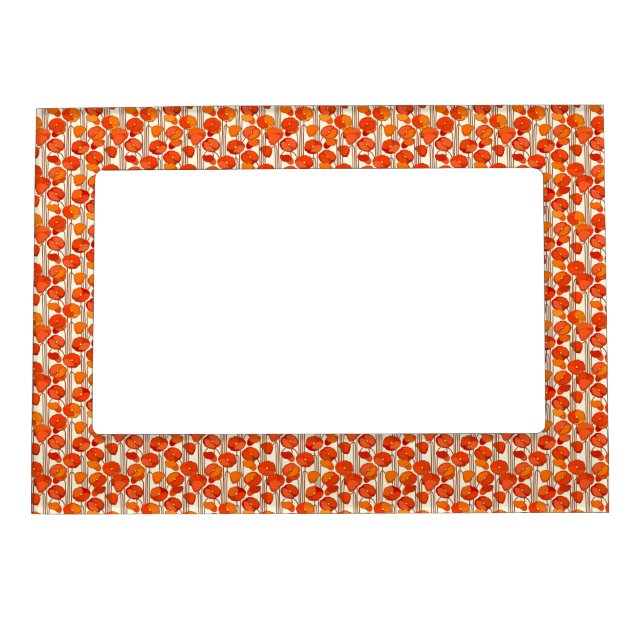 Art Nouveau Poppies Magnetic Picture Frame (Front)