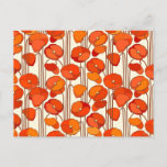 Art Nouveau Poppies Postcard