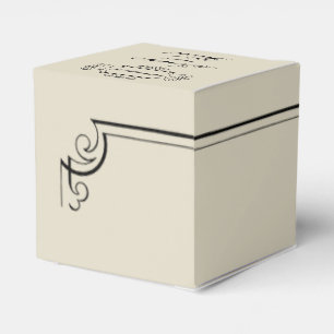 Art Nouveau Posh Wedding Favor Box