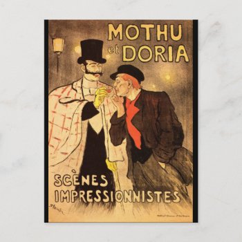 Art Nouveau Postcard - Mothu Et Doria by golden_oldies at Zazzle