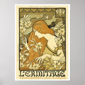 Art Nouveau Poster Design Poster 13x18