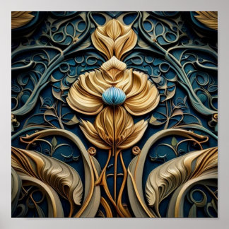 art nouveau poster downloadable
