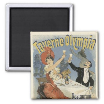 Art Nouveau Poster Magnets - Restaurant by golden_oldies at Zazzle