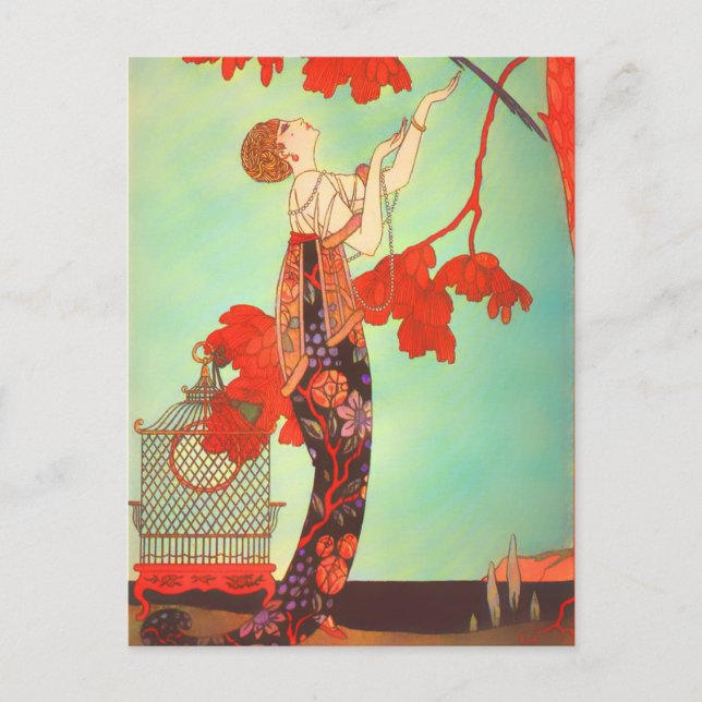 Art Nouveau Poster Postcard (Front)