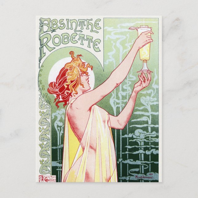 Art Nouveau Poster Postcard (Front)