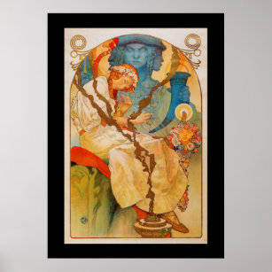 Art Nouveau Poster "Slavanska"-Alfons Mucha 1928