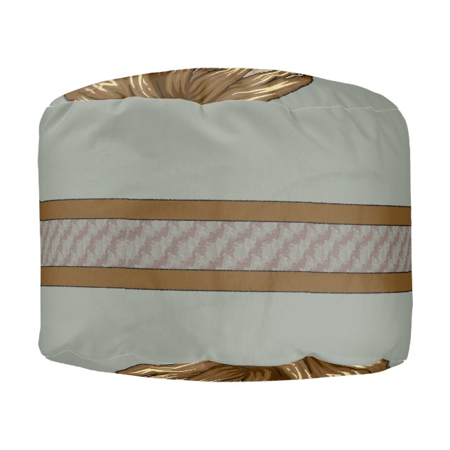 Art Nouveau Pouf (Front)