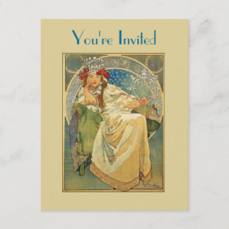 Art Nouveau Princess Bridal Shower Invitation