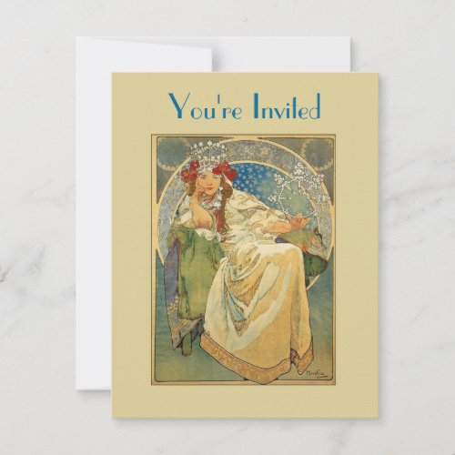 Art Nouveau Princess Bridal Shower Invitation