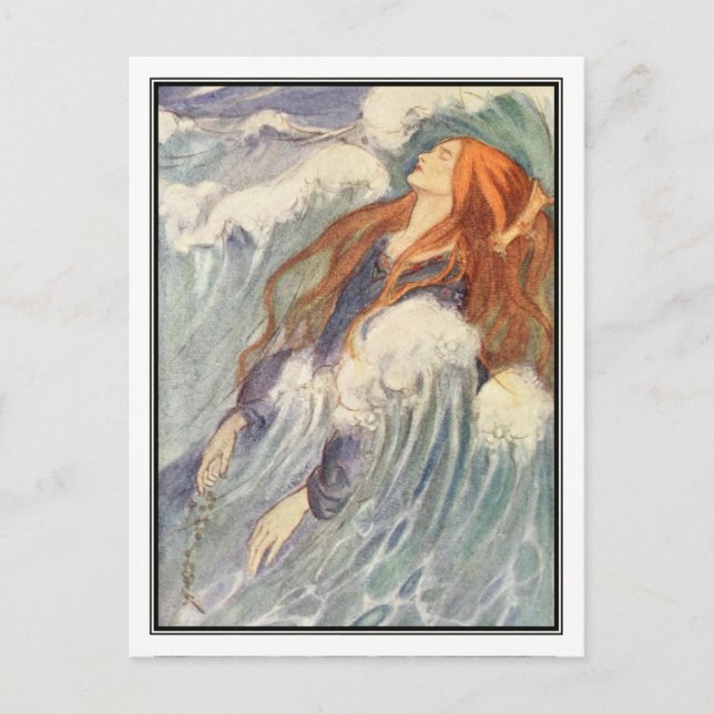 Art Nouveau Princess by Florence Harrison Postcard (Front)