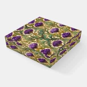 Art Nouveau purple thistle Paperweight