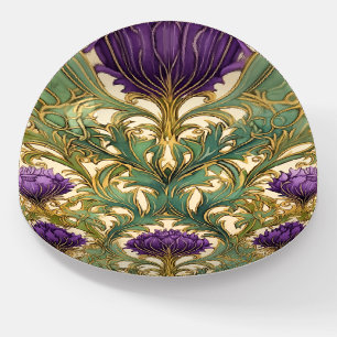 Art Nouveau purple thistle Paperweight