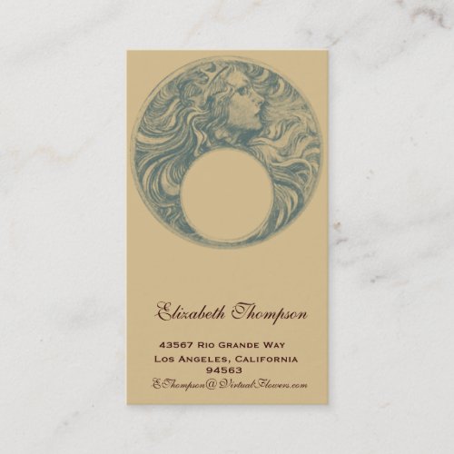 Art Nouveau Queen Business or Name Card Business Card