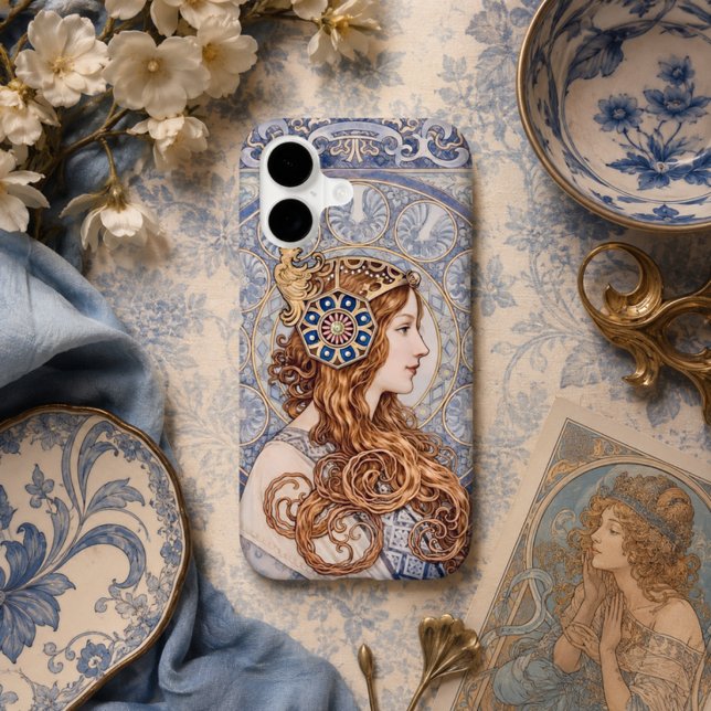 Art Nouveau Queen Portrait Case-Mate iPhone Case (Creator Uploaded)