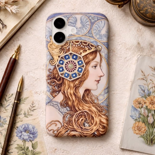 Art Nouveau Queen Portrait iPhone Case (Creator Uploaded)