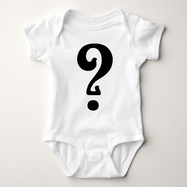 Art Nouveau Question Mark Baby Bodysuit (Front)