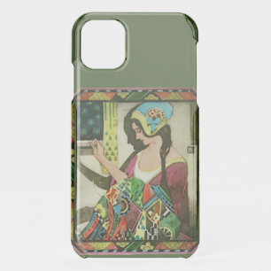 Art Nouveau Quilter Poster – Vintage Sewing Woman iPhone 11 Case