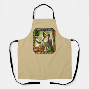 Art Nouveau Quilter – Vintage Sewing Woman Apron