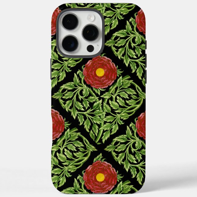 Art Nouveau Red Rose De Morgan  Case-Mate iPhone Case (Back)
