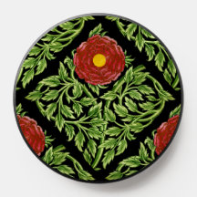 Art Nouveau Red Rose De Morgan