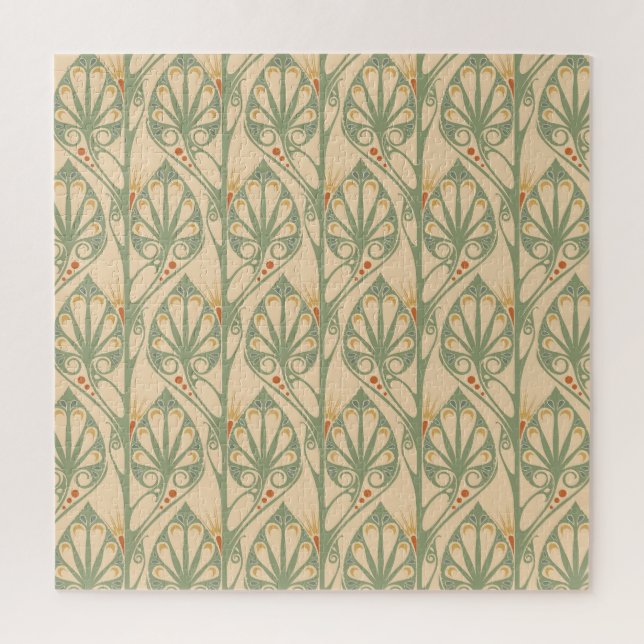 Art Nouveau, Retro Wallpaper Design. Jigsaw Puzzle (Vertical)