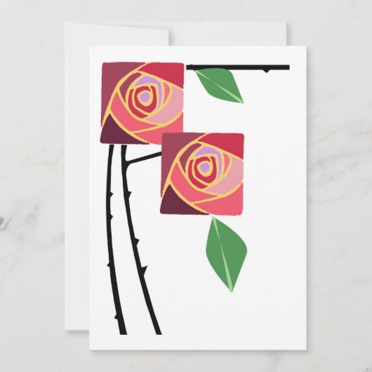 Art Nouveau roses and thorns (Front)