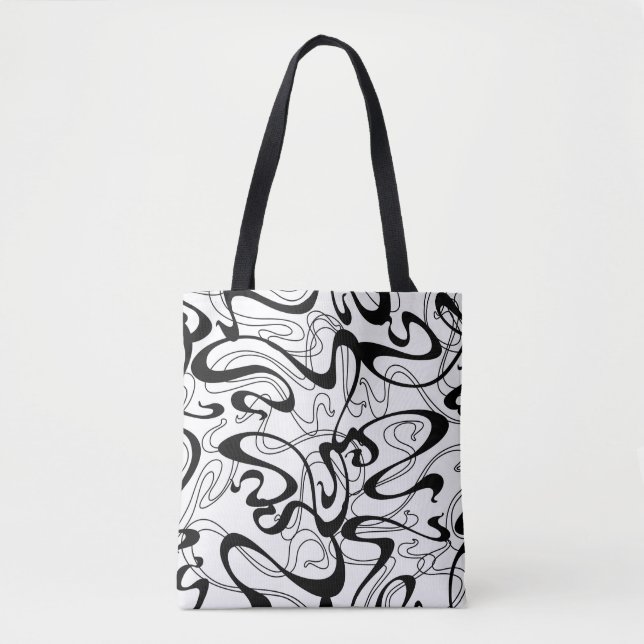 Art Nouveau seamless pattern. Curl texture in vint Tote Bag (Front)