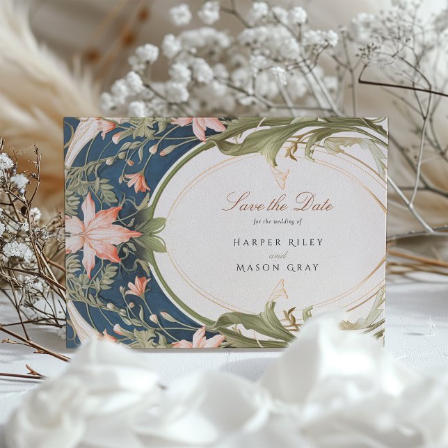 Art Nouveau Serenity - Save the Date Wedding Invitation (Creator Uploaded)