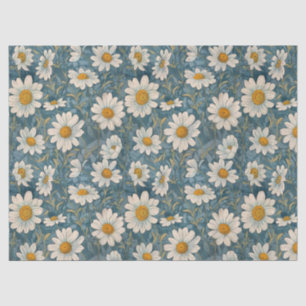 Art Nouveau Shasta Daisies – 10lb, 17"x23" Tissue Paper