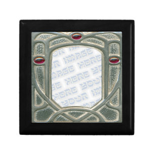 Art Nouveau Silver Frame Treasure Box
