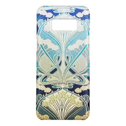 Art nouveau, silver,green,beige,nature colors,chic Case-Mate samsung galaxy s8 case