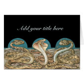 Art Nouveau Snake Trio (Front Horizontal)