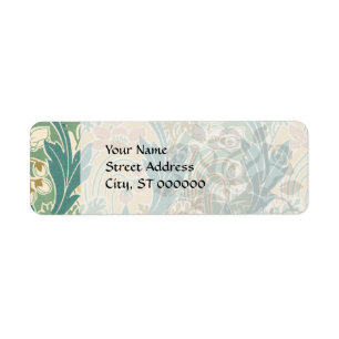 art nouveau spring bloom lovely floral art label