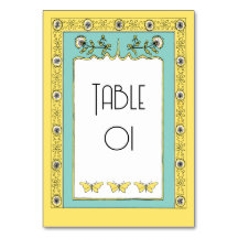 Art Nouveau Spring Dandelions and Butterflies