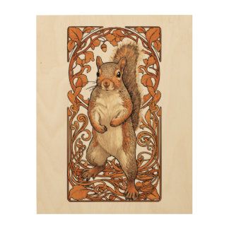 Art Nouveau Squirrel - funny squirrel lover