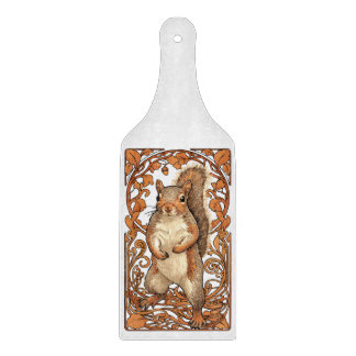 Art Nouveau Squirrel - funny squirrel lover Cutting Board