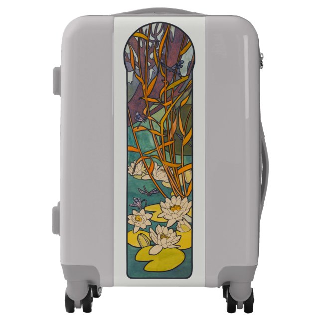Art Nouveau Stained Glass Alphonse Mucha Luggage (Front)